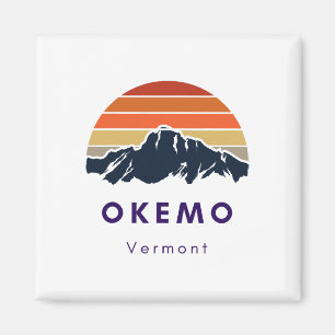 Okemo Vermont Skiing Snowboarding Hikers Gifts For Magnet