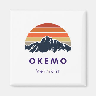 Okemo Vermont Skiing Snowboarding Hikers Gifts For Magnet