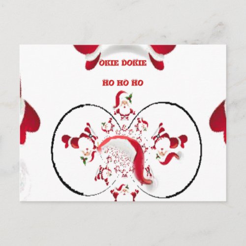 Oki Dokie HoHoHo Have a Magnificent Christmas Holiday Postcard