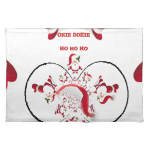 Oki Dokie Santa! Cloth Placemat