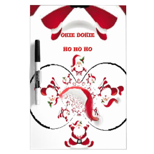 Oki Dokie Santa! Dry-Erase Board (Front)