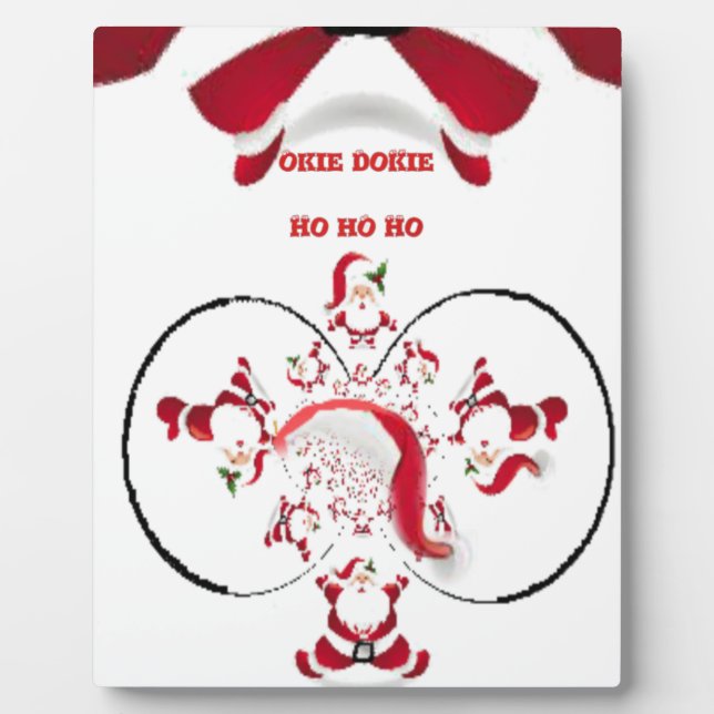 Oki Dokie Santa! Plaque (Front)