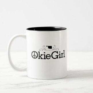 Okie Girl Oklahoma Two-Tone Coffee Mug