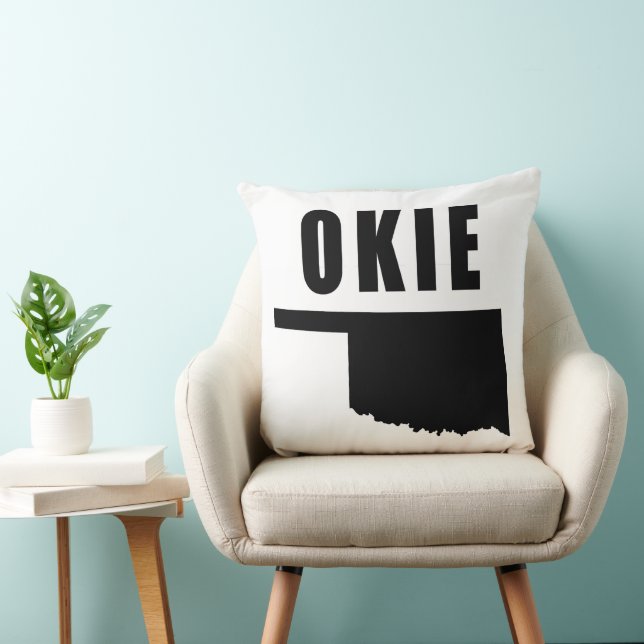 OKIE Oklahoma Throw Pillow (Chair)