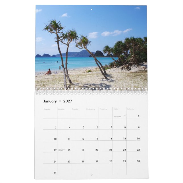 Okinawa Calendar 2015 (Jan 2027)