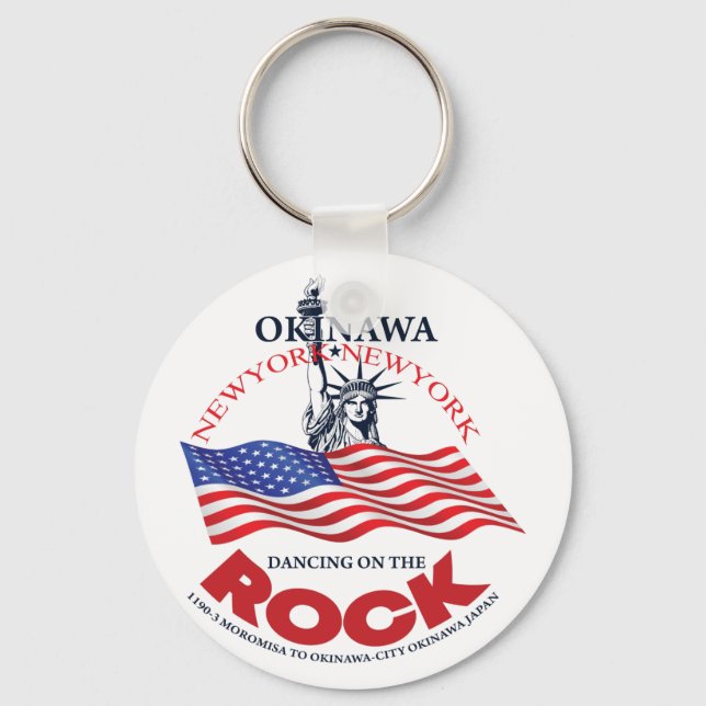 Okinawa Club Newyork Newyork Keychain (Front)