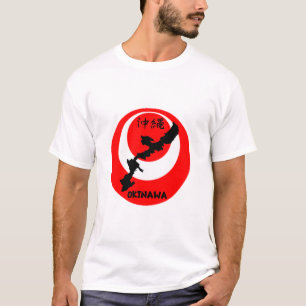 Okinawa Flag and Map Design T-Shirt