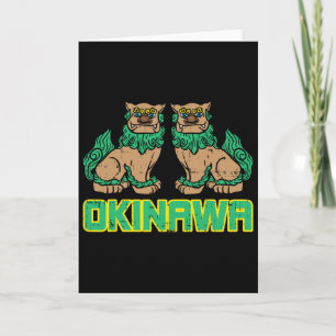 Okinawa Guardian Lion Shisa Japan Japanese Martial Card