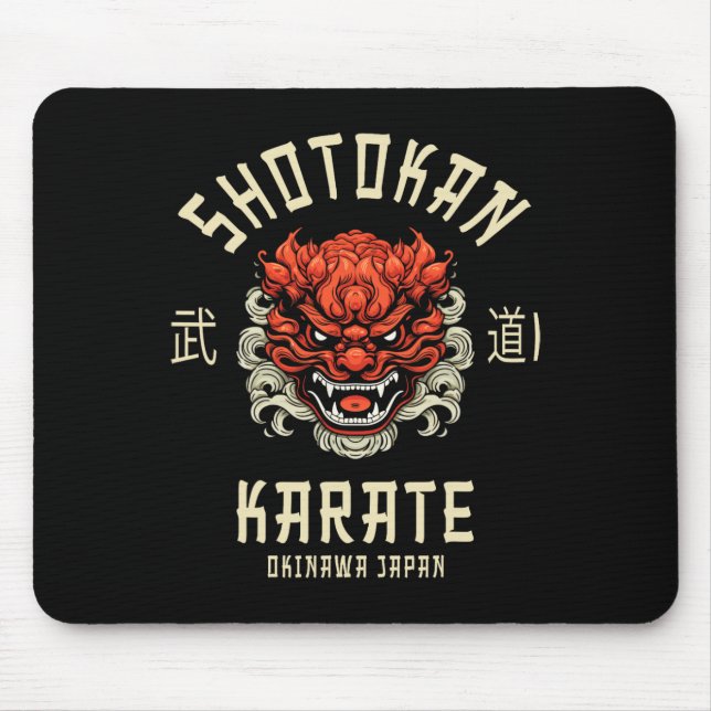 Okinawa Japan Dojo Shotokan Karate  Mouse Pad (Front)