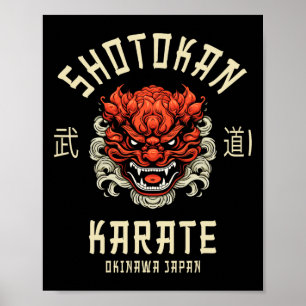 Okinawa Japan Dojo Shotokan Karate  Poster