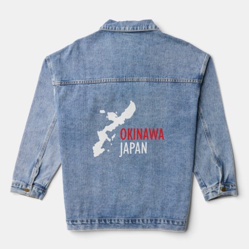 Okinawa Japan Island Of Okinawa Okinawan  Denim Jacket