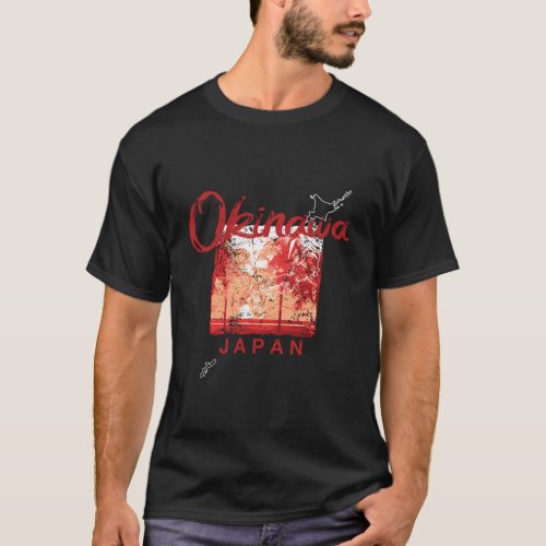Okinawa Japan Japanese Retro Vintage Travel T_Shirt
