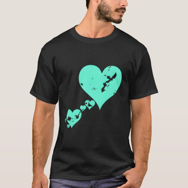 Okinawa Japan Map I Love Okinawa Miyako Ishigaki I T-Shirt (Front)