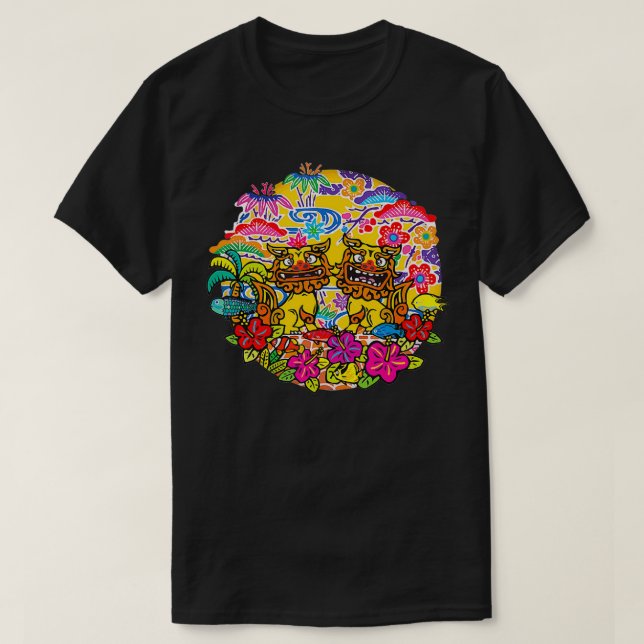 Okinawa Japan Shisa Dog I Love Miss Okinawa I Want T-Shirt (Design Front)