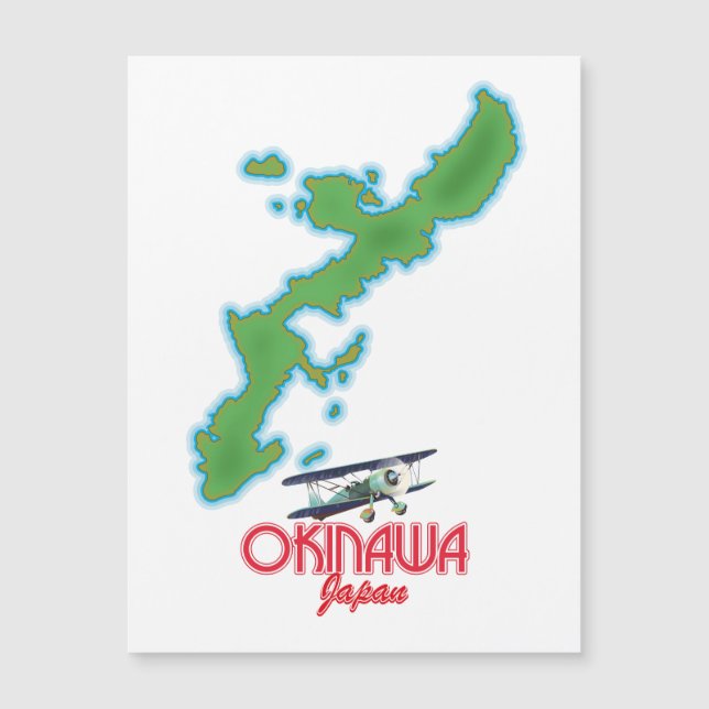 Okinawa Japan travel map (Front)