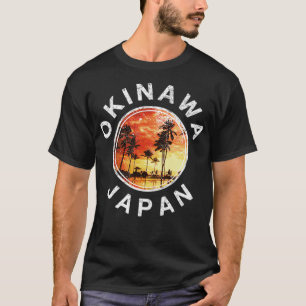 Okinawa Japan Vintage Retro Sunset T-Shirt
