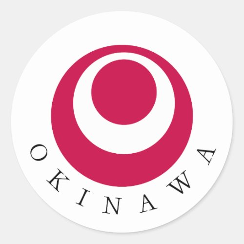 Okinawa National Flag Sticker