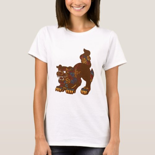 Okinawa Shisa Ladies T_Shirt