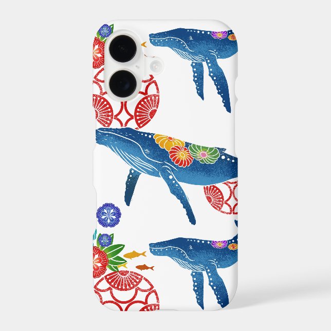 okinawan bingata style pattern art iphone case (Back)