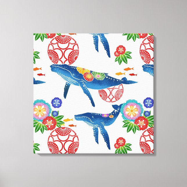 okinawan bingata style pattern art print (Front)