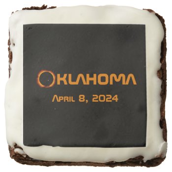 Oklahoma 2024 Total Solar Eclipse  Brownie by GigaPacket at Zazzle