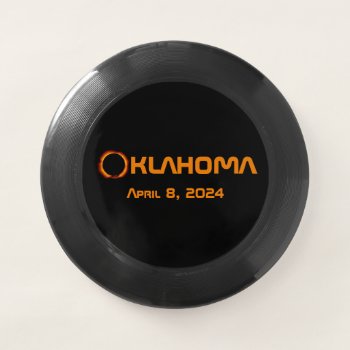 Oklahoma 2024 Total Solar Eclipse  Wham-o Frisbee by GigaPacket at Zazzle