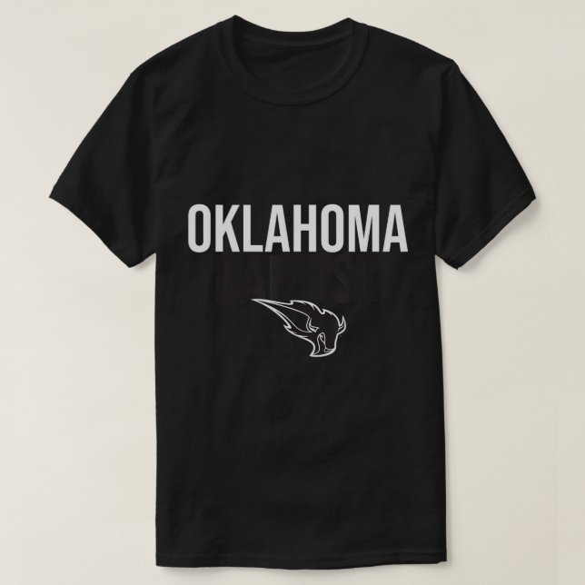 Oklahoma Baptist University OBU Bison Stacked T-Sh T-Shirt (Design Front)