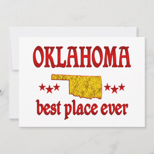 Oklahoma Best Personalized Announcement