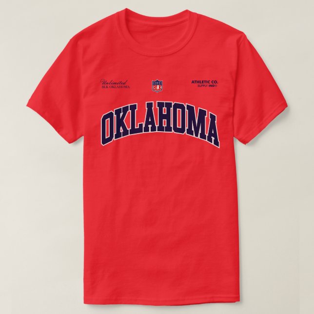 OKLAHOMA BLK T-Shirt (Design Front)