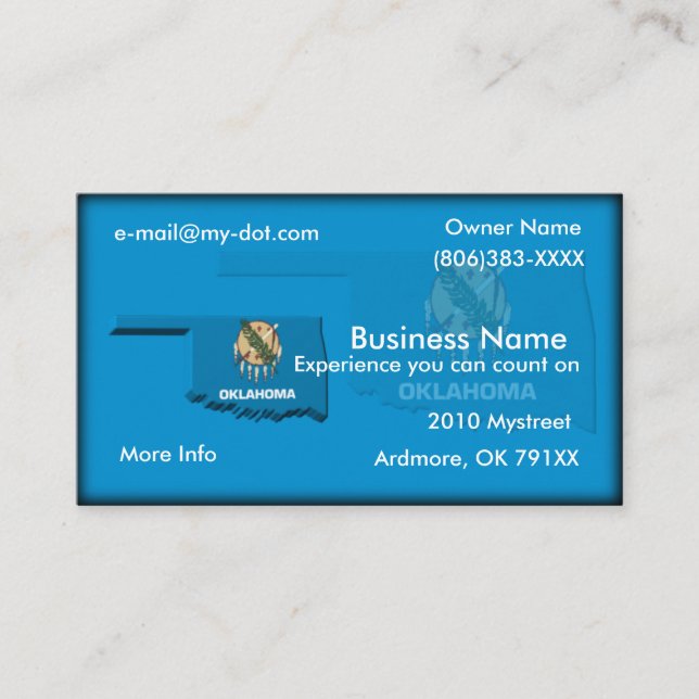 Oklahoma Business Card (Front)