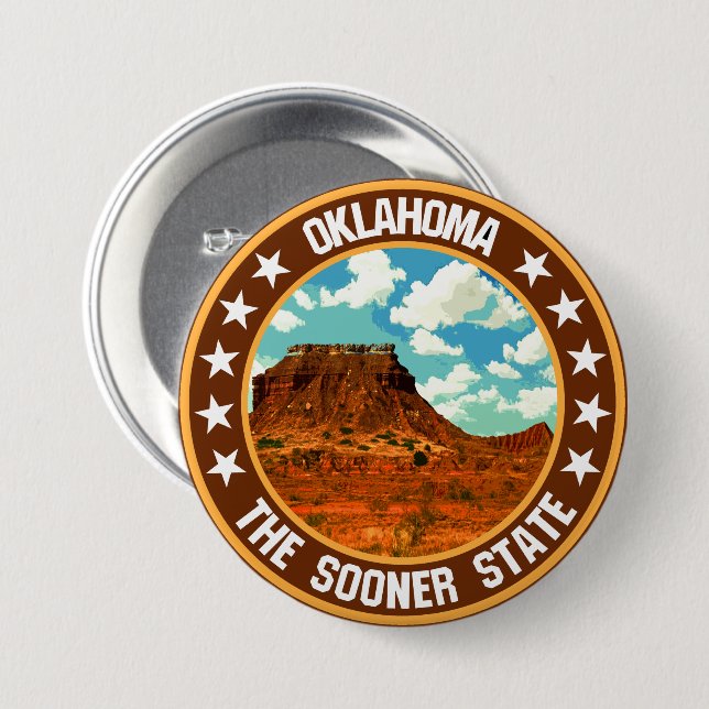 Oklahoma                                           button (Front & Back)