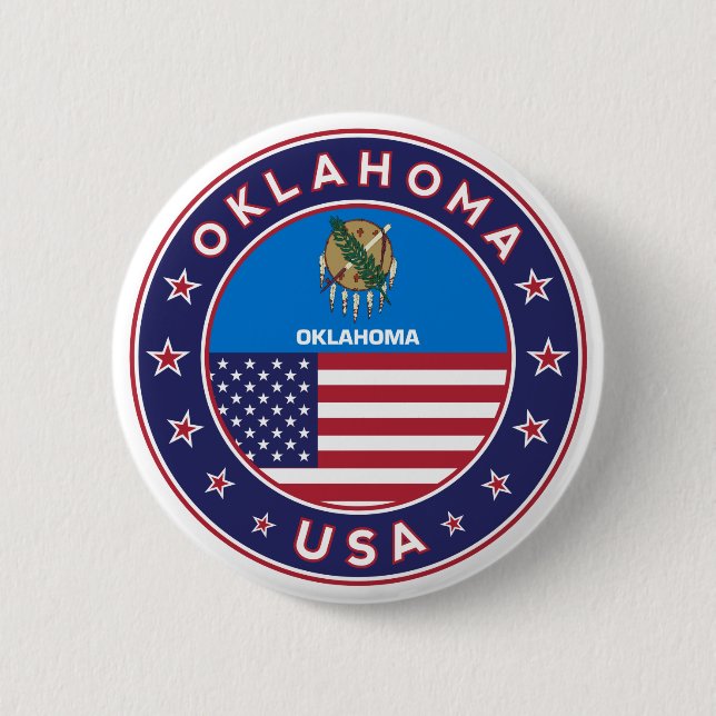 Oklahoma Button (Front)
