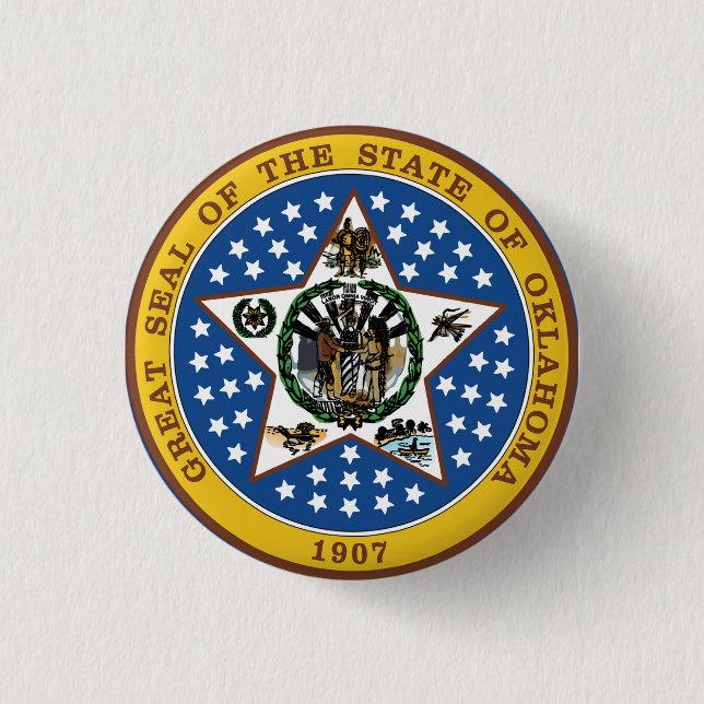 Oklahoma Button (Front)