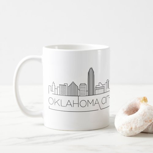 Oklahoma City  City Stylized Skyline Coffee Mug