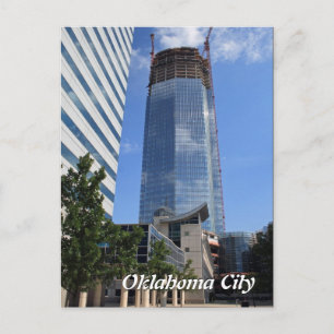Oklahoma City, Devon Tower Construction Postcard