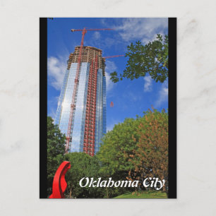 Oklahoma City, Devon Tower Construction Postcard