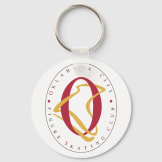 Oklahoma City Figure Skating Club Button Keychain
