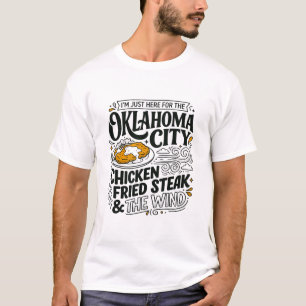Oklahoma City Fried Steak And Windy Weather T-Shirt