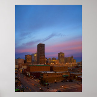 Oklahoma City Morning Poster