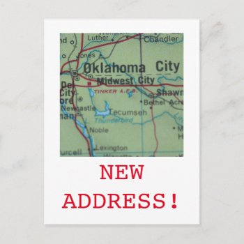 Oklahoma City New Address Announcement by studioportosabbia at Zazzle