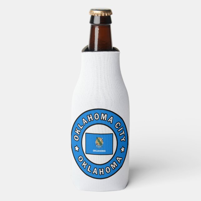 Oklahoma City Oklahoma Bottle Cooler (Bottle Front)