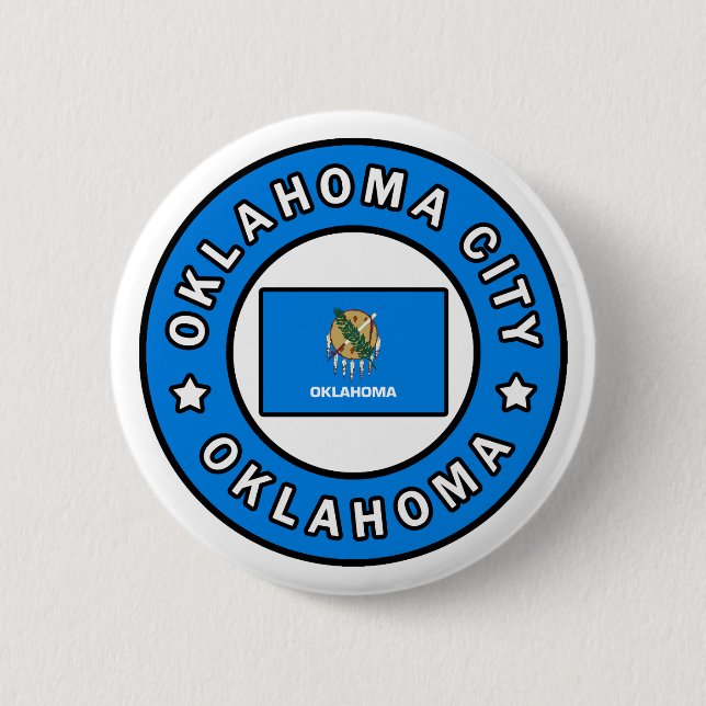 Oklahoma City Oklahoma Button (Front)