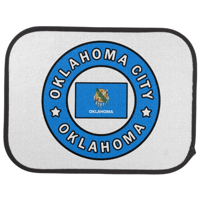 Oklahoma City Oklahoma Car Floor Mat (Rear)