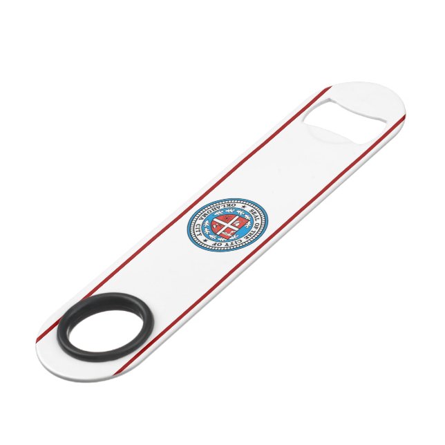Oklahoma City (Oklahoma) flag   Bar Key (Front Angled)