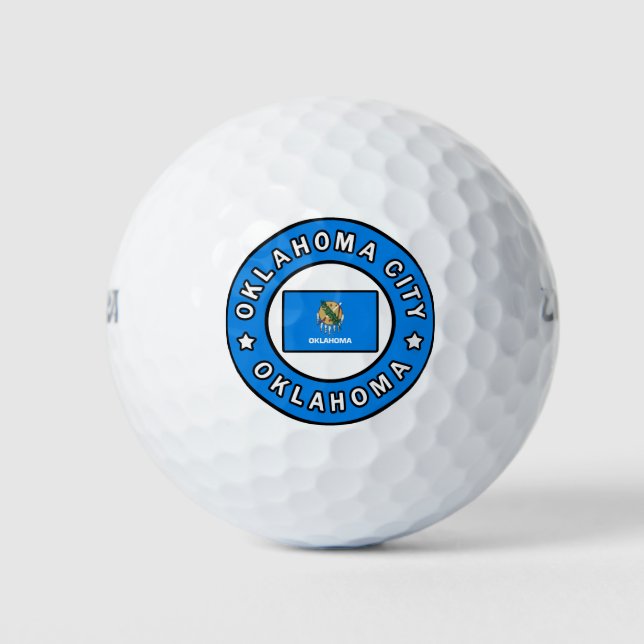 Oklahoma City Oklahoma Golf Balls (Front)
