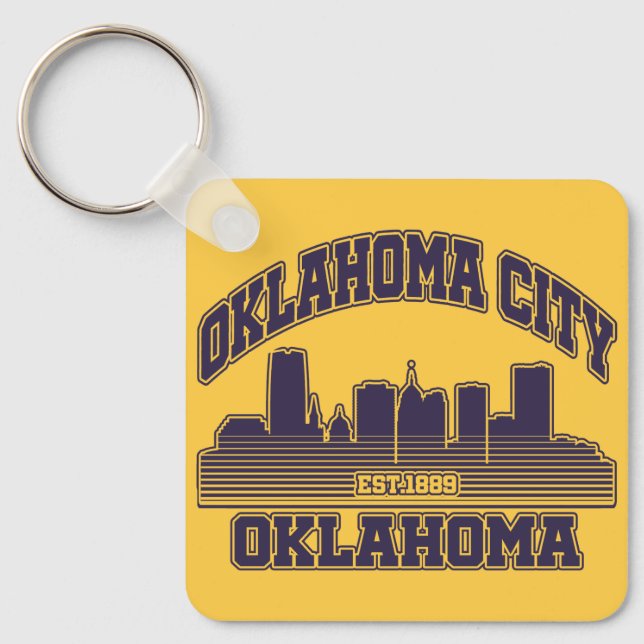 Oklahoma City,Oklahoma  Keychain (Front)