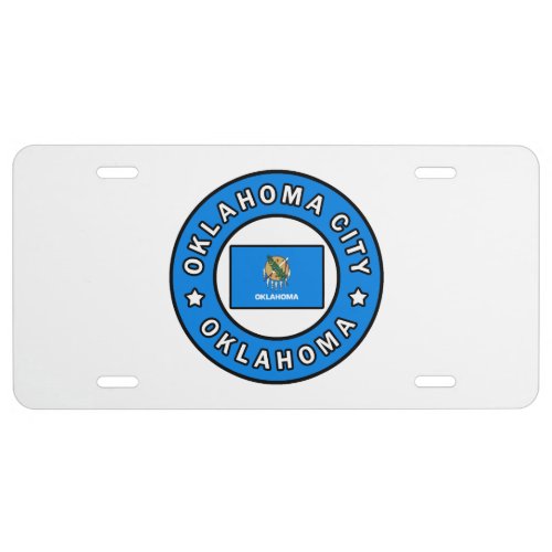 Oklahoma City Oklahoma License Plate