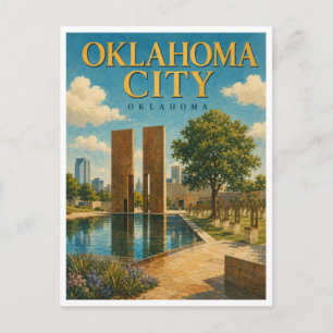 Oklahoma City Oklahoma National Memorial GeoSaga Postcard