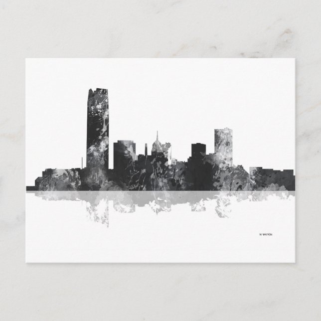 OKLAHOMA CITY, OKLAHOMA SKYLINE POSTCARD (Front)