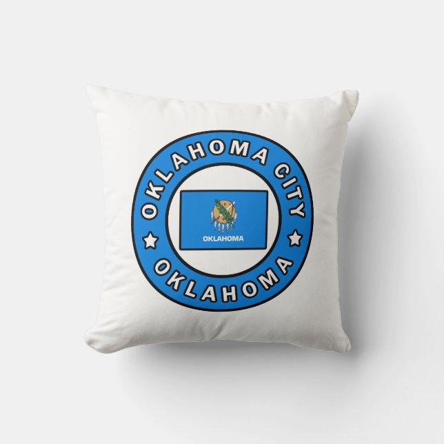 Oklahoma City Oklahoma Throw Pillow (Front)